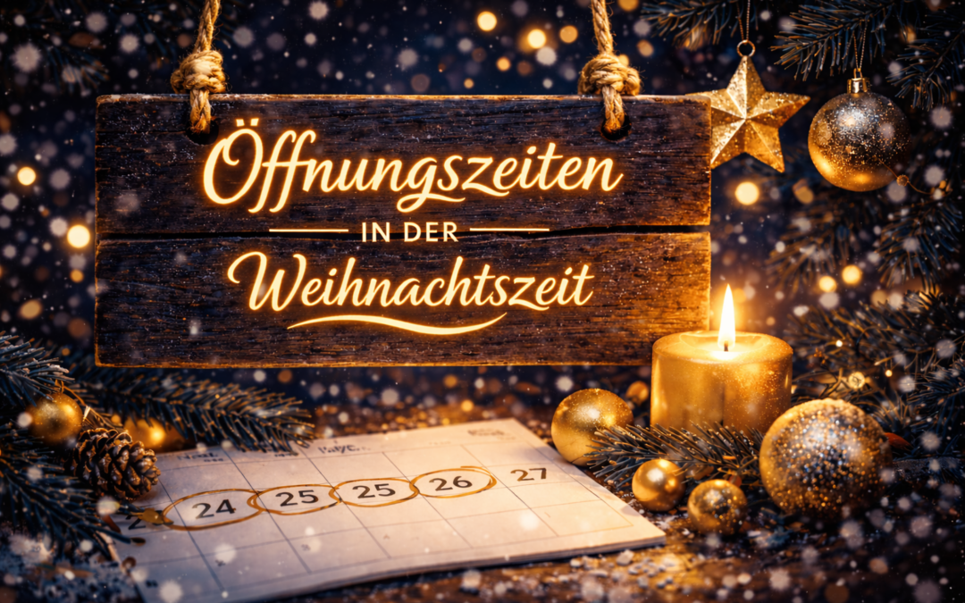 Öffnungszeiten in den Weihnachtsferien 25/26
